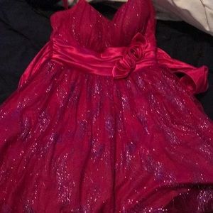 A hot pink formal dress!